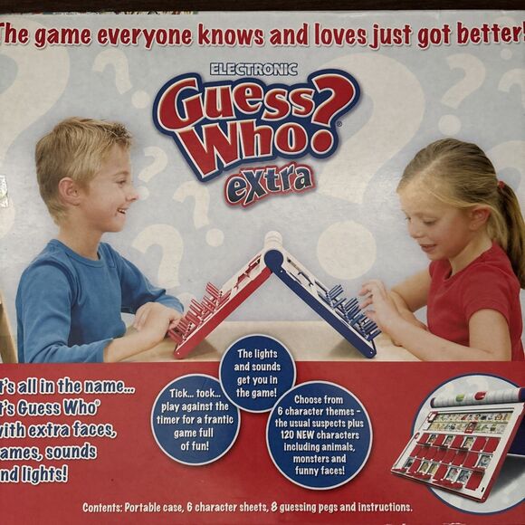 Milton Bradley Electronic Guess Who? Extra Game Vintage Retro 2008 STEM Family - Picture 3 of 4